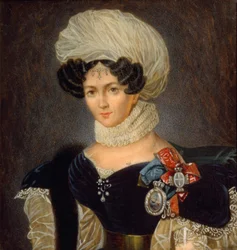 Portret van Prinses Tatyana Vasilyevna Golitsyna 1783-1841, 1830s