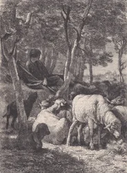 De herder, uit Le Magasin Pittoresque, ca. 1852