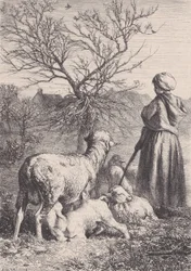 Een herderin, ca. 1852