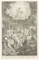 Allegorie op Oude en Nieuwe Testament (Het O. en N. Verbond aan een geschakelt door H. Prideaux)