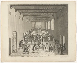 Hof van Holland in zitting, ca. 1700