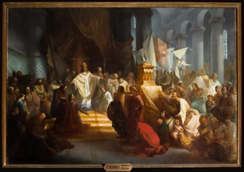 Parochiekerk Onze-Lieve-Vrouw. Interieur. Schilderij. F Verhas.