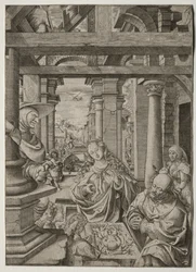 Aanbidding van de herder, ca. 1522-1525