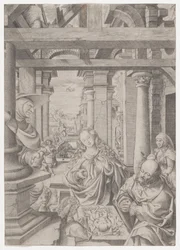 De aanbidding van de herders, ca. 1522-25