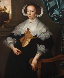 Portret van Florence-Marguerite de Renesse-Warfusée, Gravin van Grimbergen, 1641