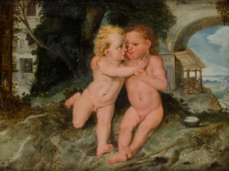 Christuskind met Johannes de Doper als kind