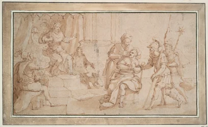 De verblinding van Zaleucus van Locri
