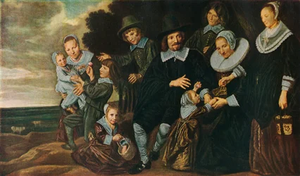 Een familieportret in een landschap, 1647-50