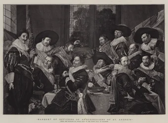 Banket van officieren van Arquebusiers van St. Andrew