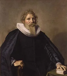 Portret van een bebaarde man