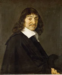 Rene Descartes, portret Naar een verloren origineel door Frans Hals ...