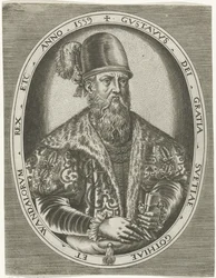 Portret van koning Gustaaf I van Zweden