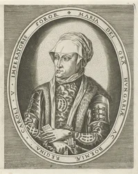 Portret van landvoogdes Maria van Hongarije