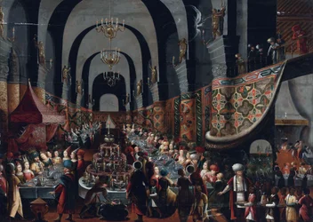 Het Feest van Balthazar, Schilderij van Franz Francken II