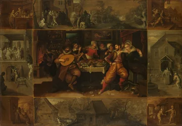 De parabel van de verloren zoon, ca. 1610-1620 (olieverf op paneel)