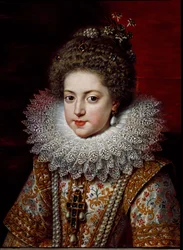 Portret van Elisabeth van Frankrijk (Elisabeth van Bourbon)