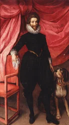 Portret van Henri de Lorraine, Hertog van Guise, genaamd Le Bafafre