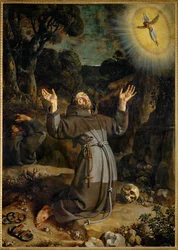 Franciscus Assisi ontvangt de stigmata ...