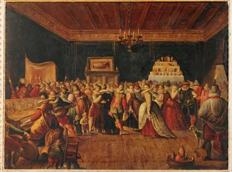 Een bal ... (schilderij op doek)