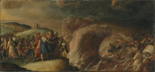 De Israëlieten steken de Rode Zee over