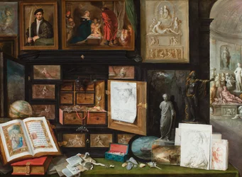 Kabinet van een verzamelaar. c.1617 (olieverf op paneel)