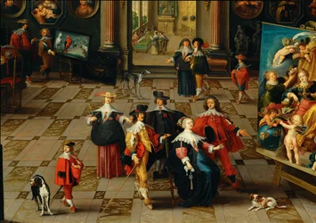 Galerij van een verzamelaar (schilderij op hout)