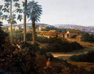 Serinhaem dorp in Brazilië of Het huis van een suikerrietplanter in Brazilië