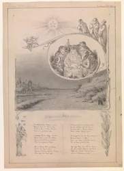Kersttekening voor "Ude og hjemme"