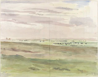 Weidelandschap met kudden