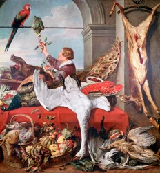 Interieur van een kantoor, ca. 1635