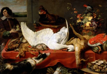 Stilleven met een zwaan, jaren 1640