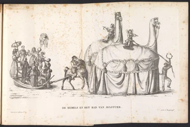 Twee kamelen en het Rad van Fortuin, 1825