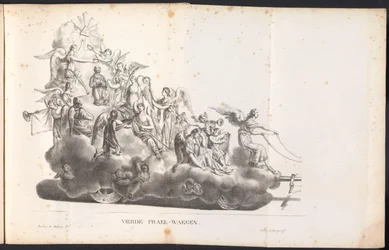 Vierde praalwagen in de optocht voor de Heilige Rombout, 1825