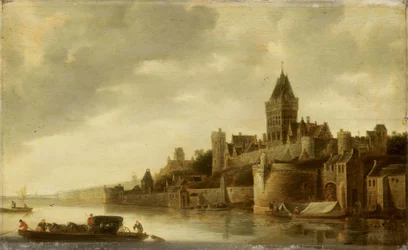 Gezicht op het Valkhof in Nijmegen