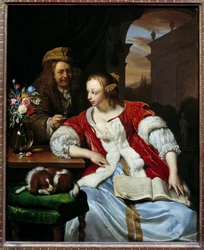 Het onderbroken lied (portretten van de kunstenaar en zijn vrouw)