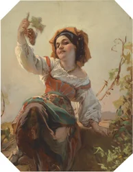 Italiaans Meisje met Druiven