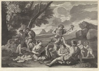 Landschap met bacchanten
