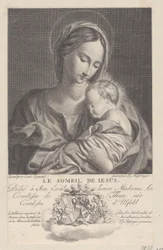 Maagd en Kind, met het slapende Christuskind in haar armen Le Someil de Jesus, 1743-1807