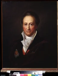 Portret van de schrijver Johann Wolfgang von Goethe (1749-1832)