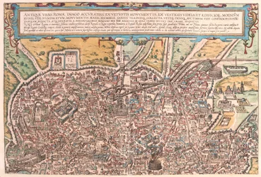 Oud Rome, deel A, Italië (gravure)