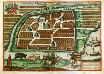 Kaart van Moskou (Rusland)