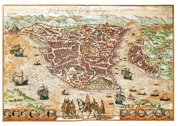 Kaart van Byzantium