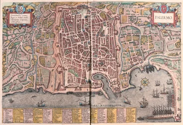 Palermo, Italië (gravure)