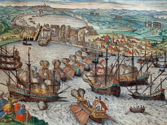 De verovering van La Goulette en Tunis door Karel V