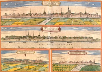 Gezichten van Neuss, Bonn, Bruhl en Zons, Duitsland