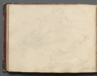 Album met Zichten van Rome en Omgeving, Landschapsstudies, pagina 20b: Cervera