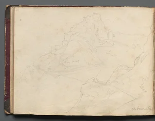 Album met Zichten op Rome en Omgeving, Landschapsstudies, pagina 20b: "Cervera"