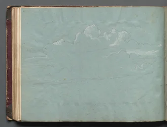 Album met Zichten op Rome en Omgeving, Landschapsstudies, pagina 36b: Wolkenstudie