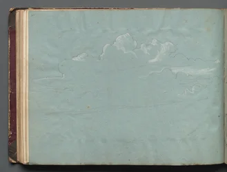 Album met Zichten op Rome en Omgeving, Landschapsstudies, pagina 36b: Wolkenstudie
