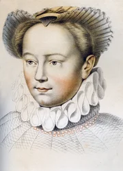 Marguerite de Valois 1553-1615, koningin-gemalin van Hendrik IV van Frankrijk, 16e eeuw 1849